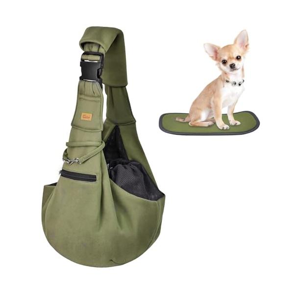 スリンググリーン/底板なし/-・Color:グリーン・パッケージ個数:1・??底板付き 下が安定CUBYペットスリングの底には座板が追加されたから、イライラしているペットに安定する場所を与えられます。また、犬が自分のすきなようにお座りしたこ...