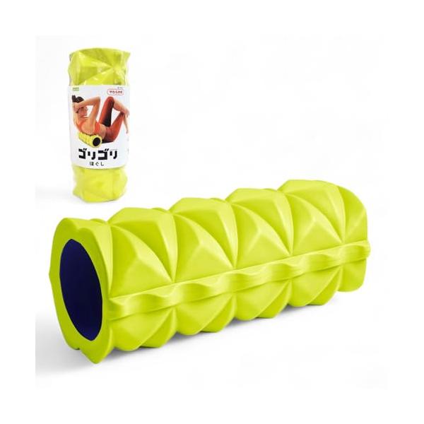 イエロー/やわらかめ/-/3B-3918・Color:イエロー/やわらかめ・凹凸が大きめタイプの筋膜ローラー！やわらかめ！・ゴリゴリほぐしたい方におすすめ！ 全身に広く使えます。・使い方は簡単。ゴリゴリほぐしを体にあててほぐすだけ。・肩・背...