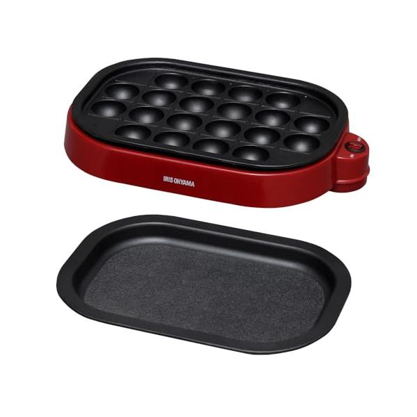 2WAYレッド/幅約34.5×奥行約23×高さ約7.5/ITY-20WA-R・パッケージ個数:1・商品サイズ(cm)幅約34.5×奥行約23×高さ約7.5・材質・本体:ポリプロピレン・たこ焼きプレート:アルミニウム・電源:AC 100V(5...