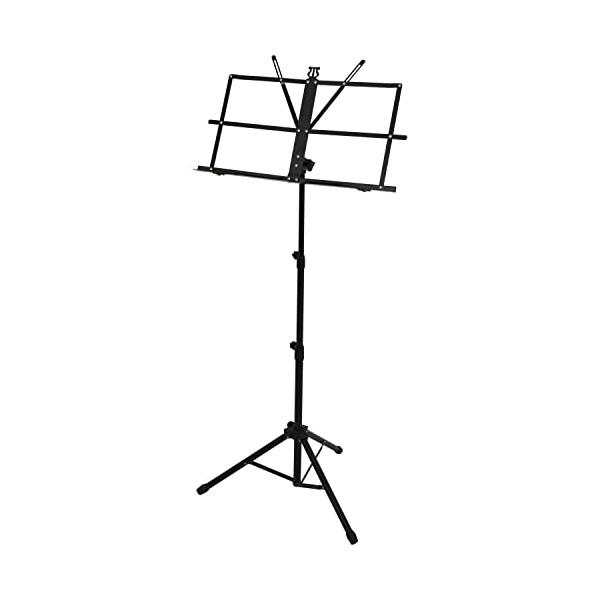 他サイト： KC キョーリツ 譜面台 軽量スチール製 折りたたみ式 MSST-01/BK ブラック [ソフトケース付属]の商品画像