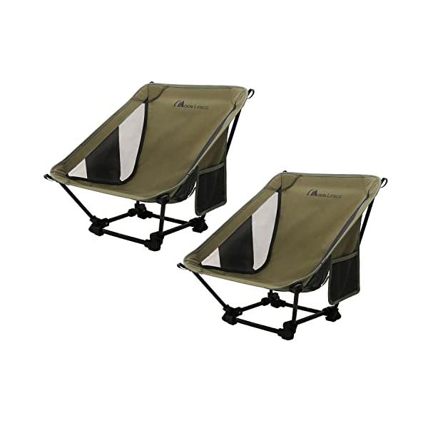 他サイト： MOON LENCE アウトドア チェア ローチェア キャンプ 椅子 グランドチェア 軽量 折りたたみ コンパクト ハイキング お釣り 焚き火の商品画像