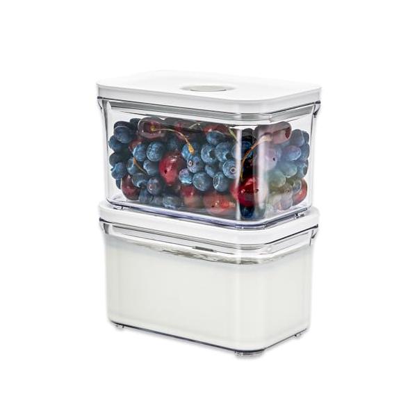 VAKUEN プレミアム真空保存容器 ショート2個セット バルブで便利開閉