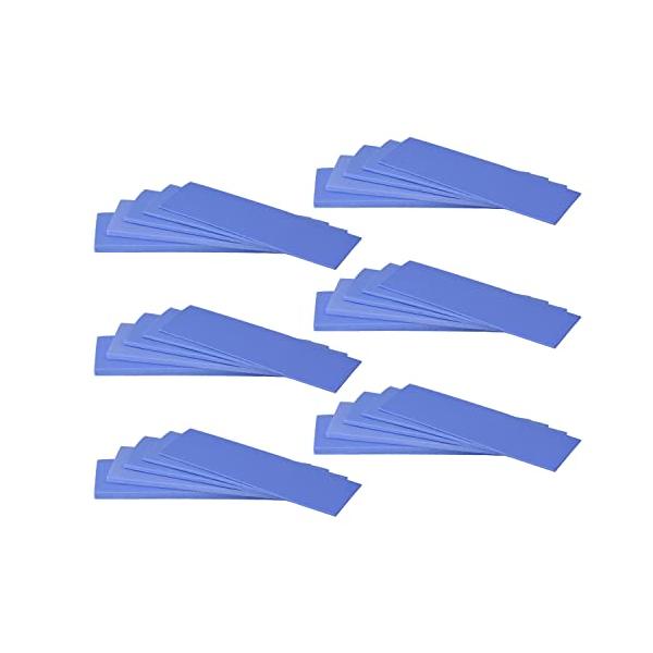 他サイト： HASAYAKI 30パックサーマルパッド、20×67 mmx5厚さ0.5| 1 | 1.5 | 2 | 3 mm、熱伝導率2.0 W/m.k、の商品画像