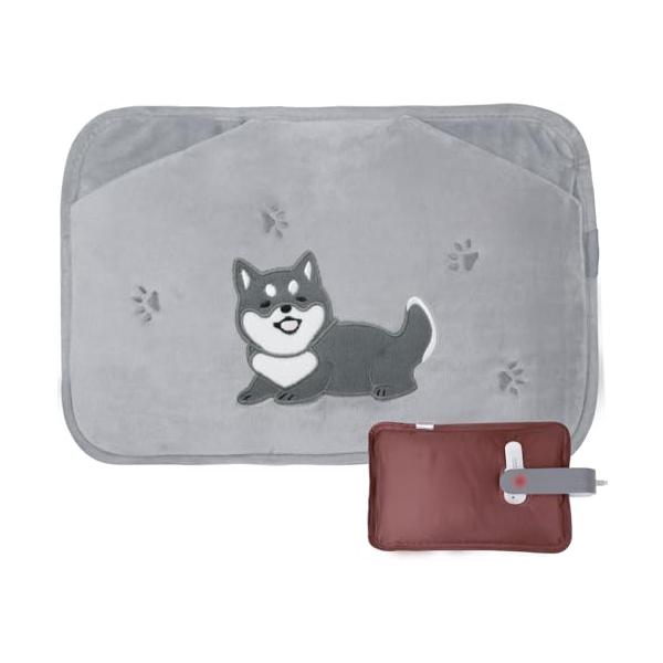 グレー-Lサイズ/ブラウン-Lサイズ/CR-D・Color:グレー-Lサイズ・????進化版・特大サイズ湯たんぽ・長時間保温?BeeToolの2025年進化版湯たんぽは、ポケットの保温カバーがアップ！?サイズ（約縦37cm×横25cm）が大...