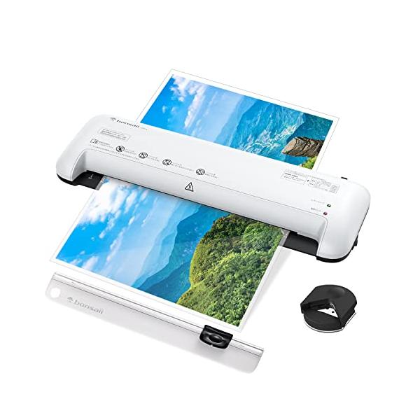 他サイト： bonsaii ラミネーター A3/A4/B5/はがき/名刺サイズ対応 80/100μmフィルム対応 ウォームアップ時間3-4分 気泡なし 波打の商品画像