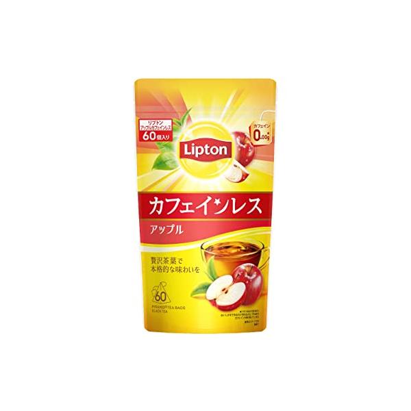他サイト： リプトン紅茶 アップルカフェインレスティー 60袋入 デカフェ・ノンカフェイン ティーバッグの商品画像