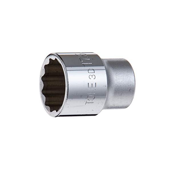 トネ(TONE) ソケット(12角) 3D-17.5 差込角9.5mm(3/8) 二面幅17.5mm
