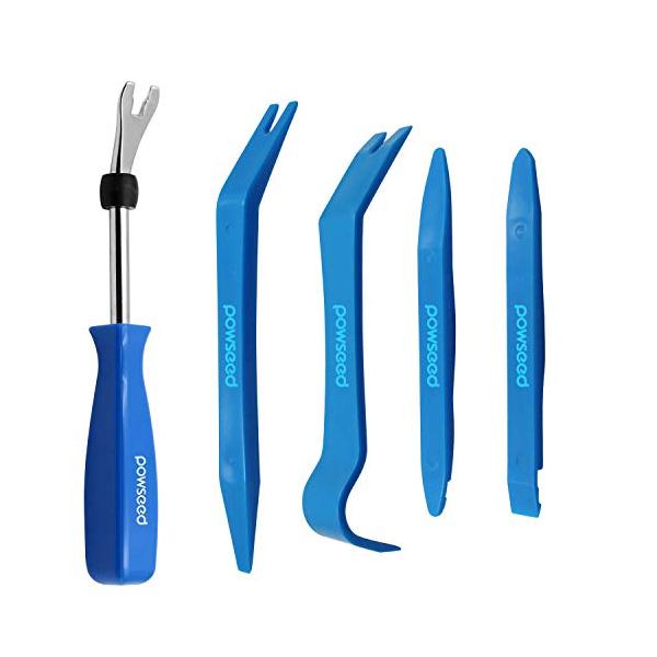 他サイト： powseed 内張り剥がし 樹脂製 パネルはがし4点＋ クリップクランプツール 5点セット ハンディリムーバー 内張り 剥がし はがし 外しの商品画像