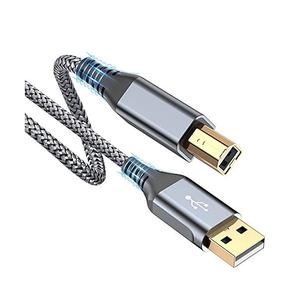 プリンター ケーブル 6M USB 2.0 (タイプAオス - タイプBオス) USB2.0