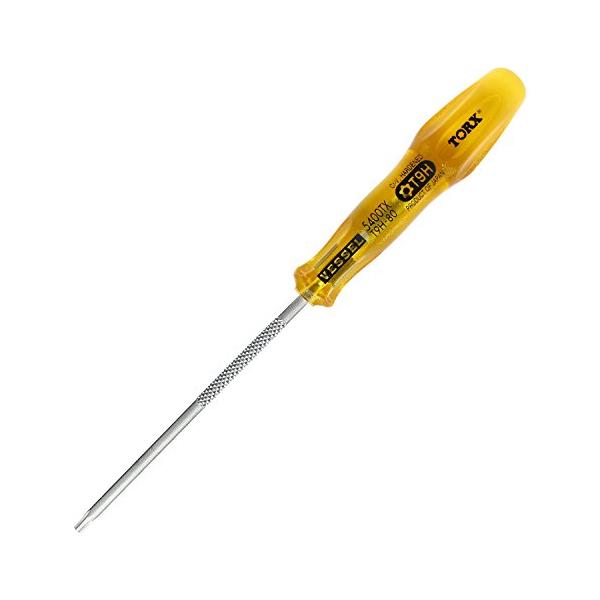 ベッセル(VESSEL) パワーグリップ トルクスドライバー いじり止め TORX T9H×80 5400TX