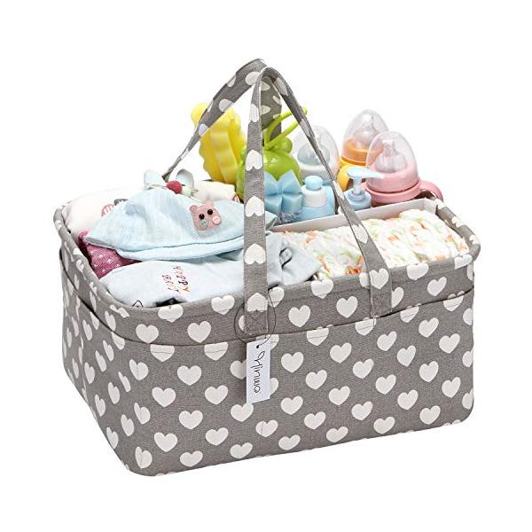 GRAY Heart/1個 (x 1)/HWSB0002GREY-Heart・Color:GRAY Heart・パッケージ個数:1・スペース活用３面でマジックテープが付いて仕切り、収納ボックスの中を分割することができ、よって簡単に大きさを変...