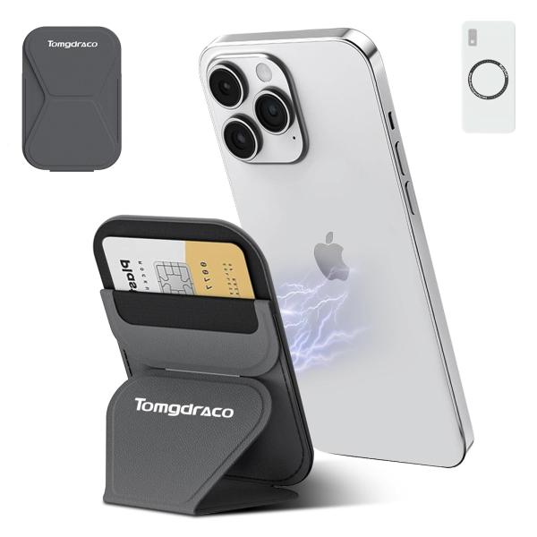 TOMGDRACO Magsafe対応 マグセーフ スマホスタンドiPhone 15/14
