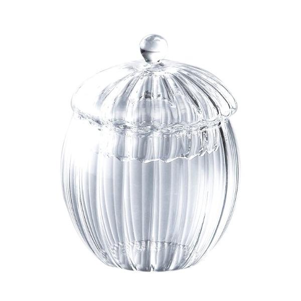 ガラスシュガーポット/-/YF-1013W・Color:シュガーポット・パッケージ個数:1・サイズ:直径7.5×高さ7cm・本体重量:90g・素材・材質:耐熱ガラス・原産国:中国・容量:200ml