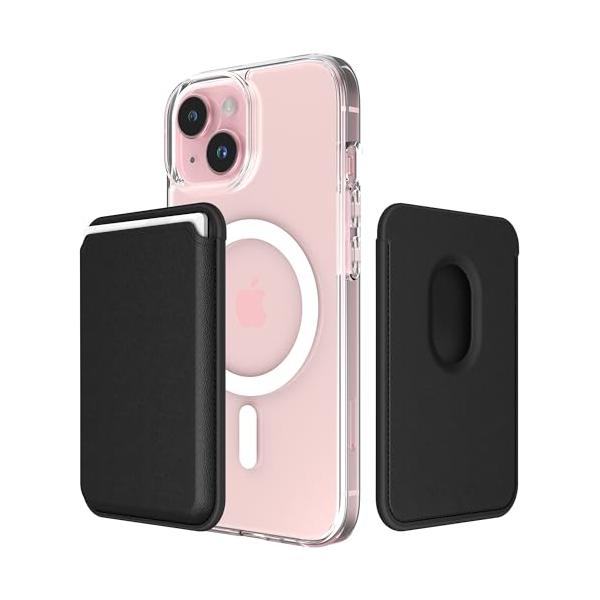 他サイト： 人気カラーシリーズ新登場Sinjimoru Magsafe対応 ヴィーガンレザーカードウォレット、強力磁力 3枚収納 カード収納 固定クリップ内の商品画像