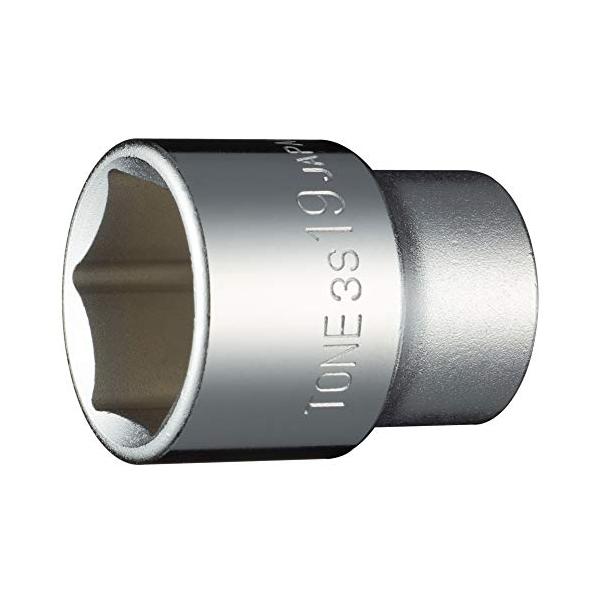 トネ(TONE) ソケット(6角) 3S-19 差込角9.5mm(3/8) 二面幅19mm