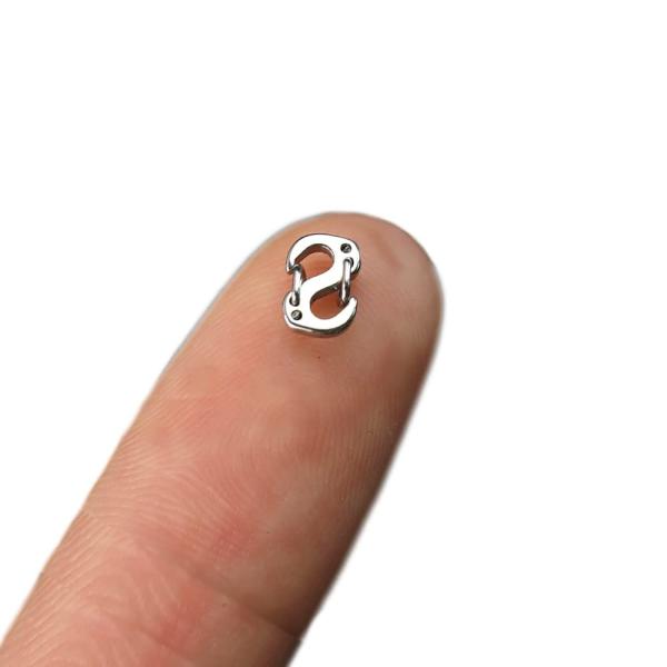 2個304ステンレス鋼のS字型接続金具 金属パーツ ブレスレット