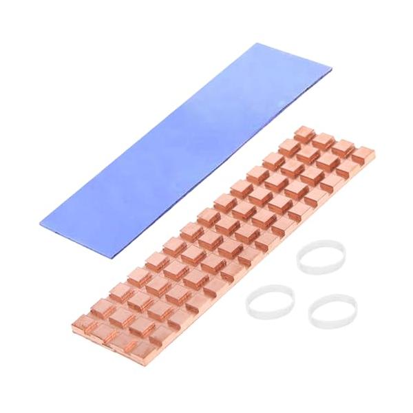 Haojiaho 銅製 M.2 SSD ヒートシンク 1.5mm 薄型 熱暴走対策 2280 M2