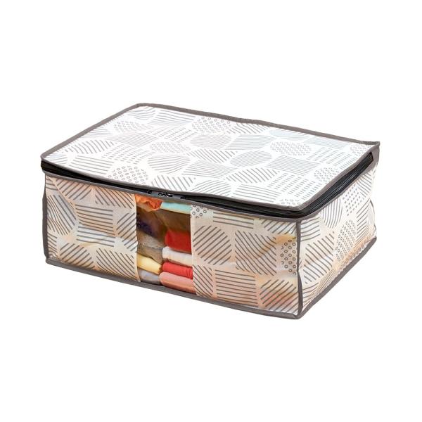 他サイト： アイメディア(Aimedia) 衣類収納袋 衣類収納ケース 衣類 衣類用 収納袋 収納ケース 衣装ケース 収納ボックス 衣替え 洋服 収納 北欧の商品画像