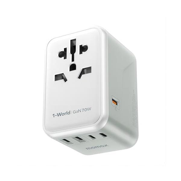 ブラックホワイト/70W/UA8-Kolor bia?y・Color:ホワイト・パッケージ個数:1・??変換プラグ 全世界対応MOMAXの海外変換プラグは、C・BF・O・Aの世界主要4タイプのプラグに対応。マルチコンセントを採用しているため...