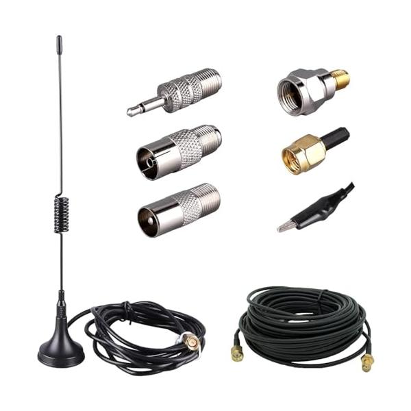 ブラック/-/-・パッケージ個数:1・アンテナ信号受信機：6.5m 高感度 AM FMラジオアンテナの長さは1.5メートルであり、アンテナ長は19.5cm、利得は5dbiであり、全方向の信号を受信することができ、定在波比は2.0未満、抵抗は...