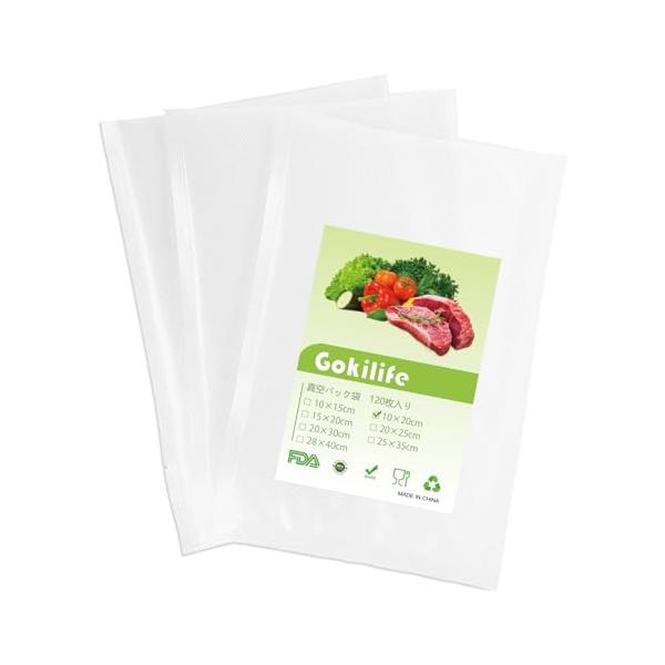 クリア/10*20cm*120枚入り/VSB120MA・Size:10*20cm*120枚入り・??鮮度長持ち 密封性が非常に高いので、空気の侵入を効果的に防ぎます。水分や臭いの移り、カビの発生の防止に最適です。食物と食材の新鮮さと栄養を保...