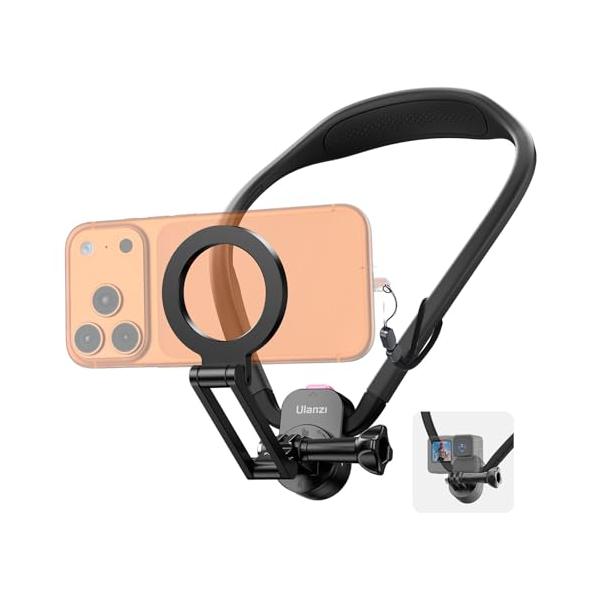 一人称視点の楽しさを体感このMG14 ネックレスマウント Magsafe対応首掛けスマホホルダーは両手を自由に使って、一人称視点で撮影。驚きの磁力で両手を完全解放！スマホ首掛けブラケットはマグネット式設計を採用しており、スマホホルダーの取り...