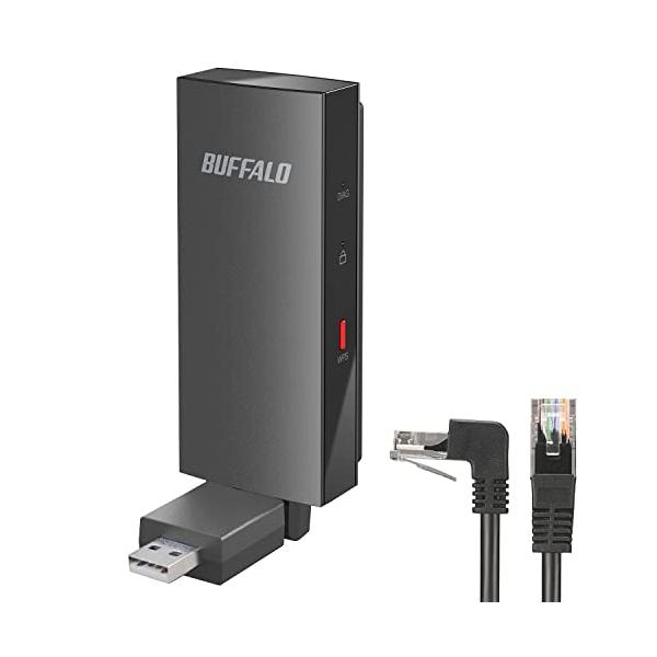 他サイト： バッファロー WiFi 無線LAN 子機 LAN端子用 11ac/n/a/g/b 866Mbps+300Mbps WI-UG-AC866/Nの商品画像