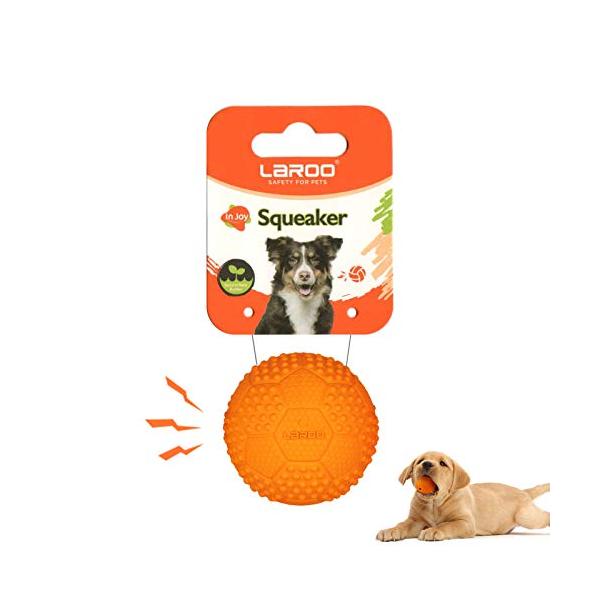 他サイト： LaRoo犬おもちゃ、音が出る音が鳴る玩具、噛むおもちゃ、天然ラバ歯磨き、耐久性のある、投げるの商品画像