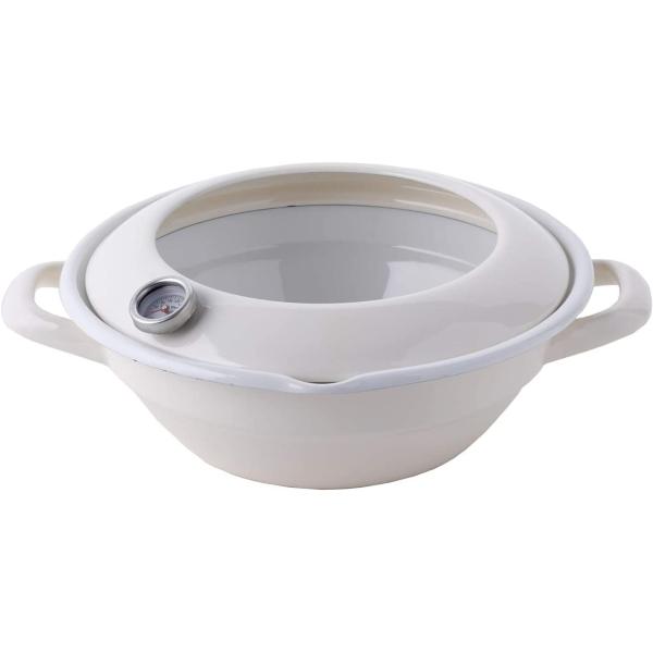 他サイト： 富士ホーロー(Fuji Horo) 天ぷら鍋 WH 24cm TP-24 Wの商品画像