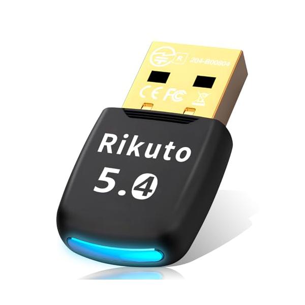 業界トップクラスBluetooth5.4技術&ドライバー不要Rikuto Bluetoothアダプター 5.4 USB bluetooth レシ