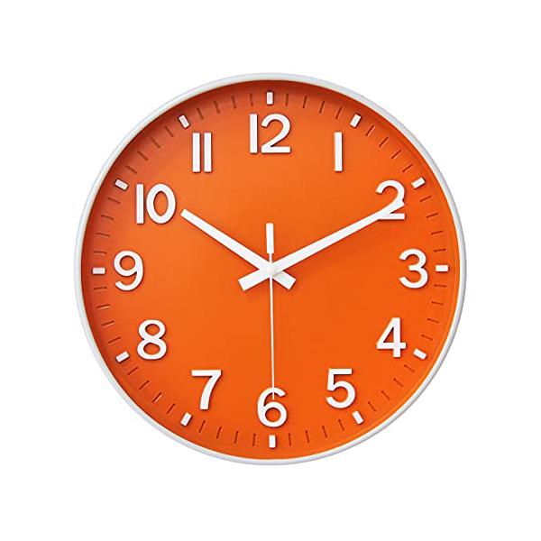 掛け時計 電波時計 おしゃれ 北欧 連続秒針 静音 壁掛け時計 夜間秒針