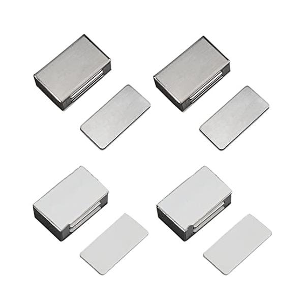 インダストリアル4個入り/-/-・Color:4個入り・パッケージ個数:1・商品仕様サイズ：41×25×14mm，セット内容：4 × 磁気キャッチラッチ，重量：41g/１セット、材質：ステンレス，カラー：シルバー。・高品質材料ステンレス+ ...