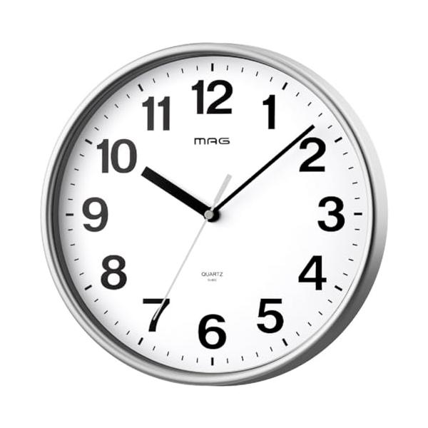 W-803シルバー/中型/W-803A SM-Z・Color:シルバー・パッケージ個数:1・機能:1秒1秒刻むステップ秒針・推奨電池:単3乾電池×1(別売)・本体サイズ:25.4×25.4×4.3cm・本体重量:375g・直径約25cm、小...