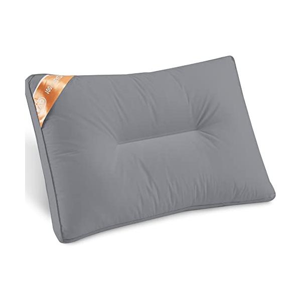他サイト： AYO 枕 低反発まくら 高級ホテル仕様 丸洗い 高さ調節 横向き対応 立体構造（グレー-43x63cm）の商品画像