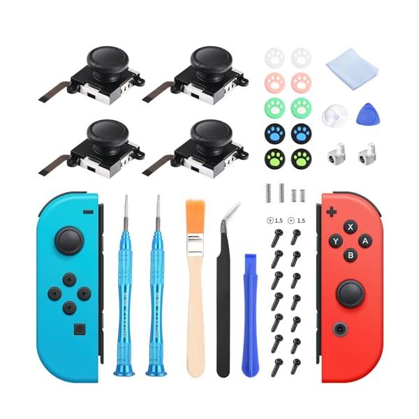 Switch 本体 ジョイコン4つ 充電器 コントローラー 修理キット まとめ 爆買 Switch Joy-Con 充電器 ジョイコン 急速充電 Nintendo スイッチ