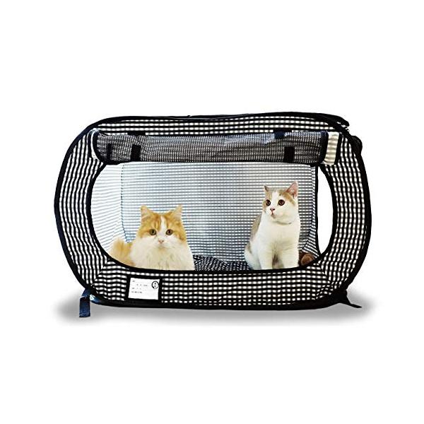 他サイト： 猫壱（necoichi） ポータブルケージ 黒の商品画像