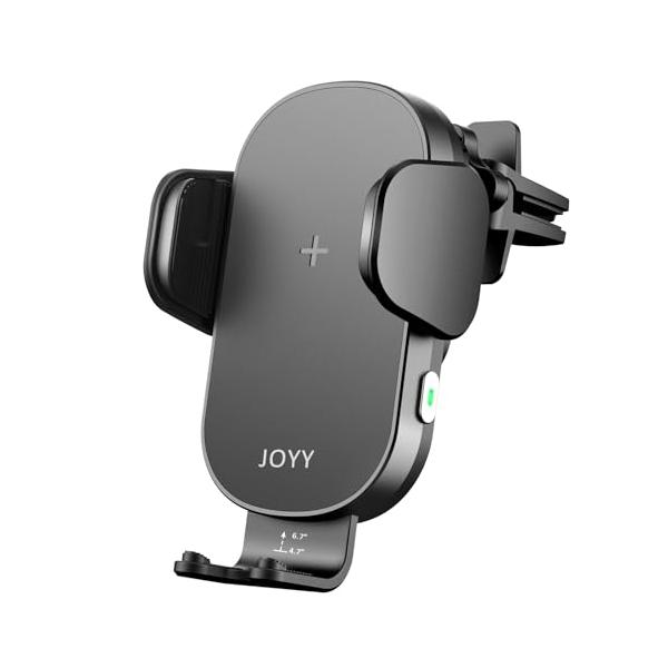JOYYTECH 車載ホルダー ワイヤレス充電 車載ワイヤレス充電器 スマホホルダー 車 15W Qi急速充電 車載スマホホルダー 自動開閉 エ