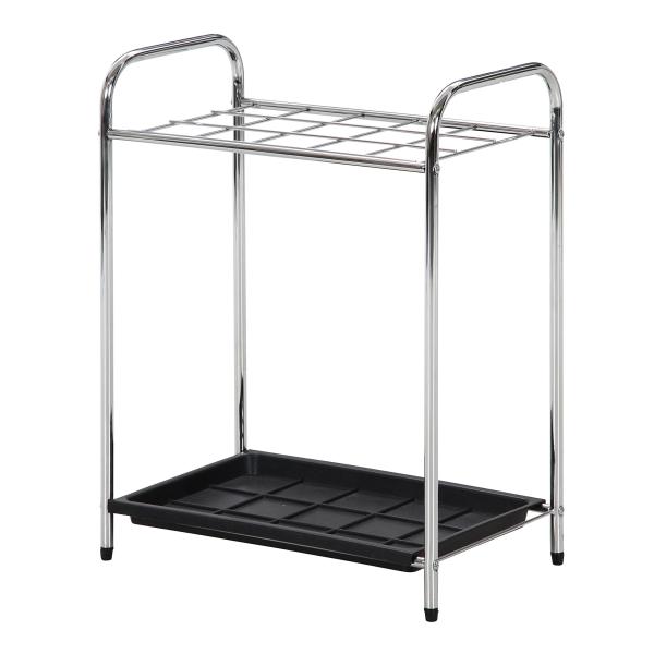 他サイト： 不二貿易(Fujiboeki) 傘立て 15本用 幅47.5×奥行28.5×高さ62cm クロム アンブレラスタンド 組立商品 95710の商品画像