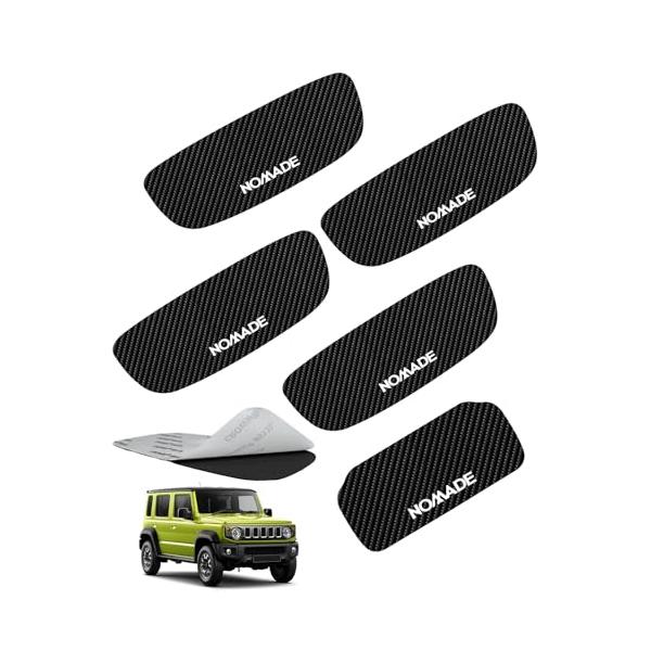 Rakulife ドアガード バックドア 極薄0.5mm・ジムニー専用スズキ ジムニーノマド専用 車保護 ドアノブカバー ドアハンドルプロテクタ