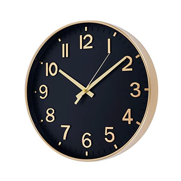 掛け時計 電波時計 おしゃれ 北欧 連続秒針 静音 壁掛け時計 夜間秒針