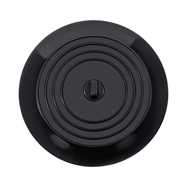 ・ブラック  ・・Color:ブラック・キッチンシンクや洗面台では、生ゴミや髪の毛などのゴミが排水口に流れていきますよね。しかし、ゴミが溜まっている排水口が丸見えの状態だと、常にゴミが見えていて清潔感がありません。そこで便利なのが排水口カバ...