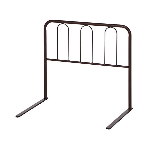 他サイト： 不二貿易(Fujiboeki) ベッドガード ベッドフェンス 大人 幅60×奥行40×高さ55cm ブラウン ハイタイプ 転落防止 布団ずれ防止の商品画像