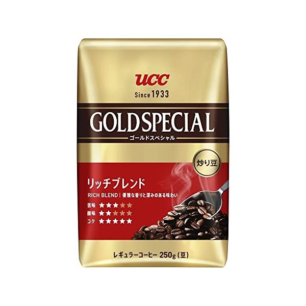 他サイト： UCC ゴールドスペシャル 炒り豆 リッチブレンド 250g レギュラーコーヒー(豆)×3個の商品画像