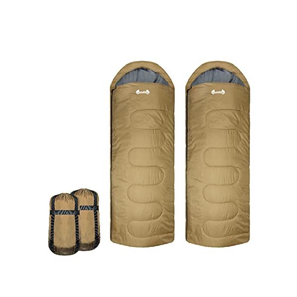 Jungle World寝袋 シュラフ 2個セット コンパクト 夏用 二人用 限界使用温度5℃ (コヨーテ)  :HFYFA4f203e4ad7:アースカイ - 通販 - Yahoo!ショッピング