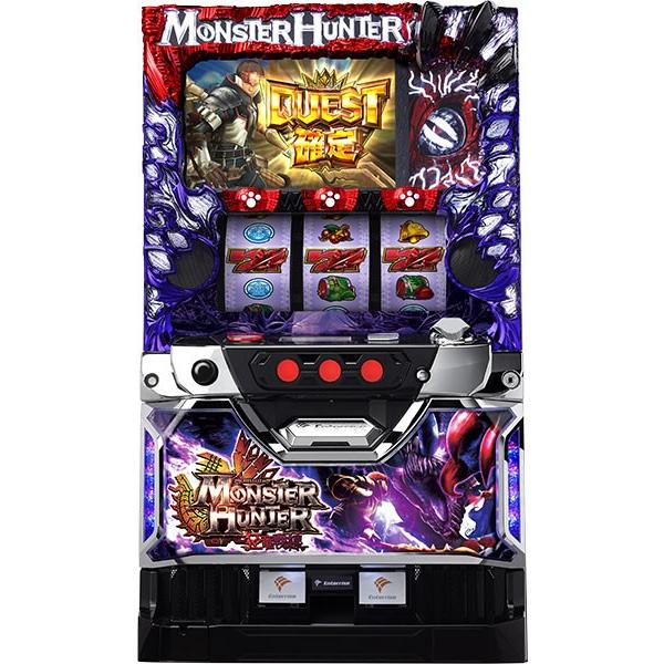 送料無料！実機モンスターハンター狂竜戦線レス仕様 エンターライズ パチスロ モンスターハンター〜狂竜戦線〜 中古