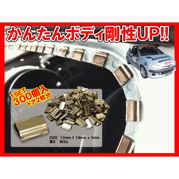 RAYS 簡単ボディ補強パーツ 補強クリップ 300個入り : Aワークスヤフー