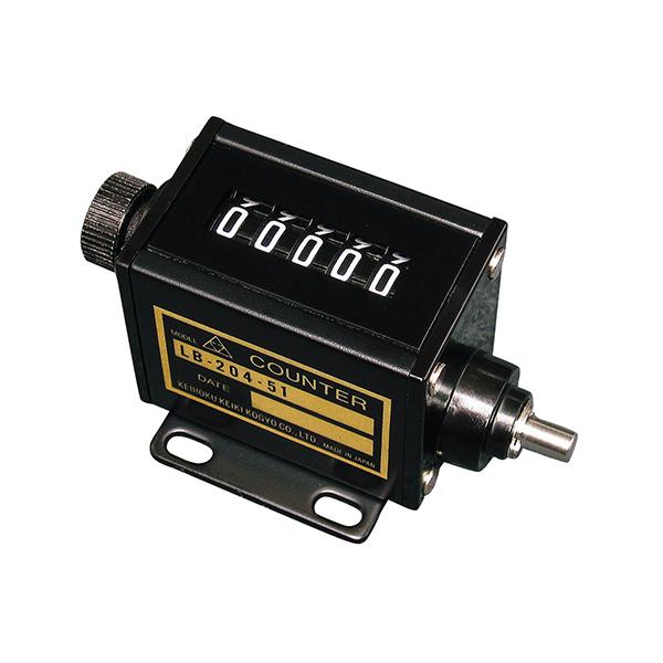レボリューションカウンター 63.4×36.6×31.7mm 回転軸右 京北計器工業 LB204-51 (3-8768-01)