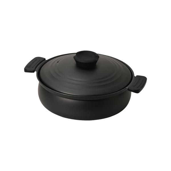 他サイト： 卓上鍋 24cm IH対応 軽量 フッ素樹脂加工 パール金属 HC-0465 (54-0250-99)の商品画像