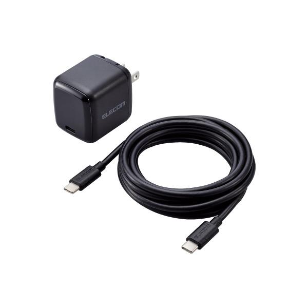 Type-C充電器 PD 65W 2m ブラック エレコム EC-AC8765BK (54-9124-96)