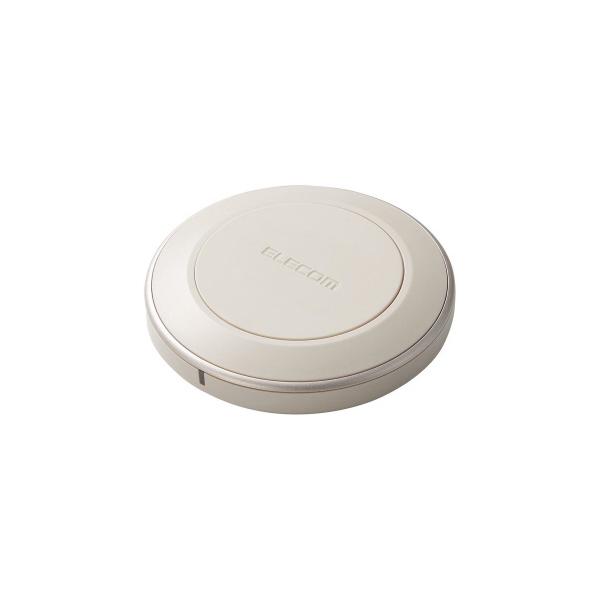 ワイヤレス充電器 Qi認証 急速充電 ゴールド エレコム W-QA26GD (54-9127-74)